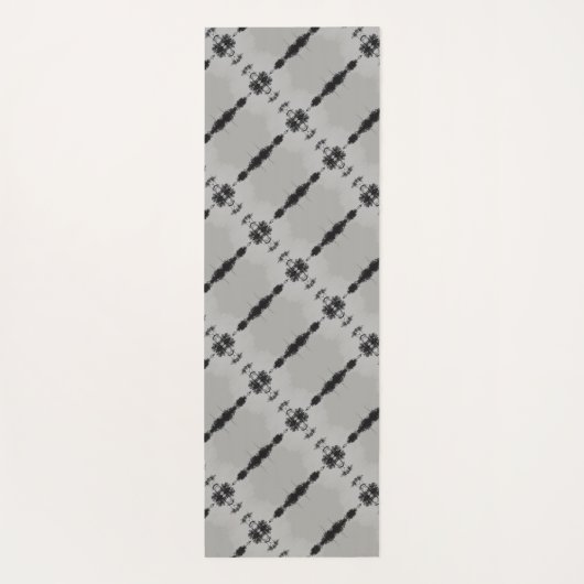 Zwart en grijs yogamat (Achterkant)