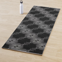 Zwart en grijs yogamat