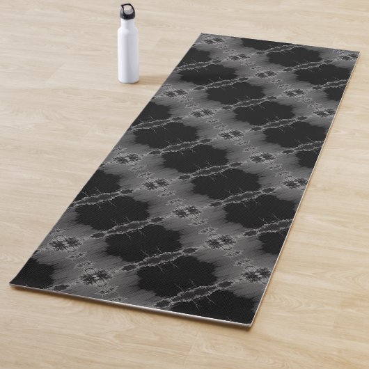 Zwart en grijs yogamat (In situ)