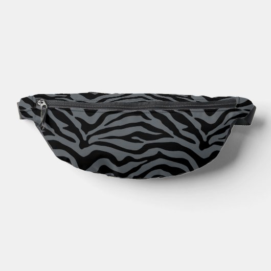 Zwart en grijs zebra print heuptasje (Liggend)