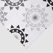 Zwart en grijs zondweefselpapier tissuepapier (Detail)