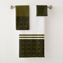 Zwart en groen abstract geometrisch diamantpatroon