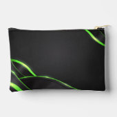 Zwart en groen Abstract vloeistofontwerp | Logo to Etui (Achterkant)