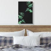 Zwart en groen canvas afdruk (Insitu (Slaapkamer))