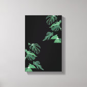 Zwart en groen canvas afdruk (Voorkant)