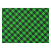 Zwart en Groen Check Tafelkleed (Voorkant (Horizontaal))