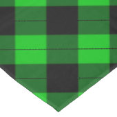 Zwart en Groen Check Tafelkleed (Gekanteld)