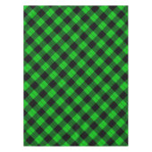 Zwart en Groen Check Tafelkleed (Voorkant)