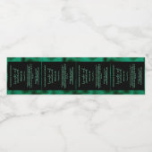 Zwart en Groen Folie Parfum Roller Flessenlabel Waterfles Etiket (Enkel label)