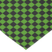 Zwart en groen gecontroleerd tafelkleed (Gekanteld)