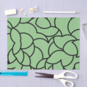 Zwart en groen gemengd abstract tissuepapier (Craft)
