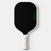 Zwart en Groen Gepersonaliseerde Pickleball Paddle (Achterkant)