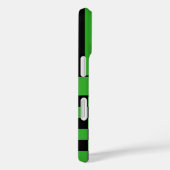 Zwart en groen geruit gestreept gepersonaliseerd Case-Mate iPhone case (Achterkant / Rechts)