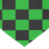 Zwart en groen geruit tafelkleed (Gekanteld)