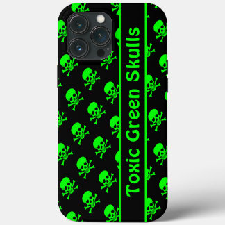 Zwart en Groen Hoesje van het Patroon van de Schui iPhone 13 Pro Max Hoesje