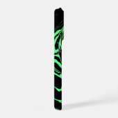 Zwart en groen marmer iPhone hoesje (Rechterkant)