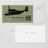 Zwart en Groen Moderne visarend Visitekaartje (Voorkant / Achterkant)