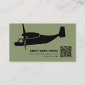 Zwart en Groen Moderne visarend Visitekaartje (Voorkant)