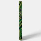 Zwart en Groen Palmbladeren Esthetisch Case-Mate iPhone Case (Achterkant / Links)