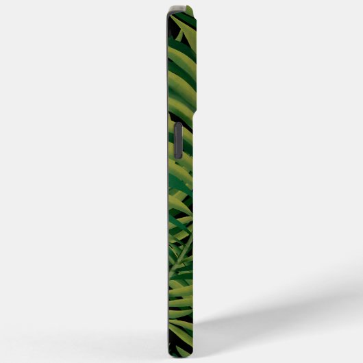 Zwart en Groen Palmbladeren Esthetisch Case-Mate iPhone Case (Achterkant / Rechts)