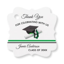 Zwart en groen Pet & Tassel | AFSTUDEREN