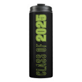 Zwart en groen schooljaar thermosbeker (Voorkant)