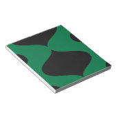 Zwart en Groen Smooch Notitieblok (Schuin)