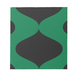 Zwart en Groen Smooch Notitieblok