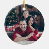 Zwart en groen speldenpakket met monogram naam Fot Keramisch Ornament (Achterkant)