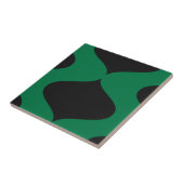 Zwart en groen tegeltje (Zijkant)
