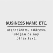 Zwart en helder, multifunctioneel transparant sticker (Voorkant)