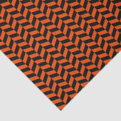 Zwart en helder Oranje papier voor herringbone (Detail)