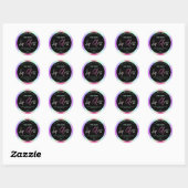 Zwart en holografisch lipgloss labels (Vel)