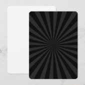 Zwart en koolstof Burst Decor past dit aan (Voorkant / Achterkant)