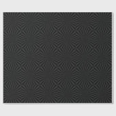 Zwart en koolstof Sun Burst past dit aan Cadeaupapier (Vlak)