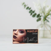 Zwart en Koper Bronzen Moderne Foto Afbeelding Bea Visitekaartje (Staand voorkant)