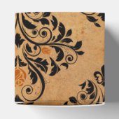 zwart en koperen gotische bruiloft bedankdoosjes (Bovenkant)