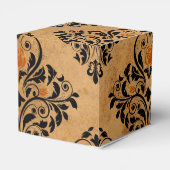 zwart en koperen gotische bruiloft bedankdoosjes (Achterkant)