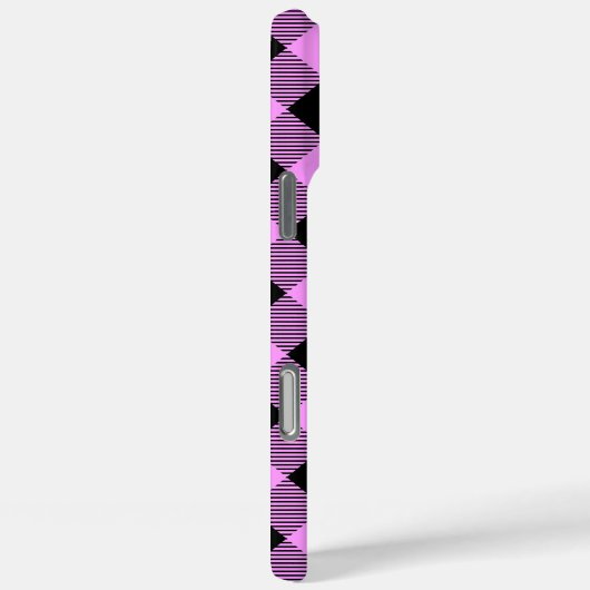 Zwart en koraal geruit Case-Mate iPhone case (Achterkant / Rechts)