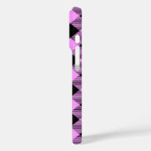 Zwart en koraal geruit Case-Mate iPhone case (Achterkant / Links)