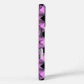 Zwart en koraal geruit Case-Mate iPhone case (Achterkant / Rechts)