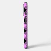 Zwart en koraal geruit Case-Mate iPhone case (Achterkant / Links)