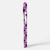 Zwart en koraal geruit Case-Mate iPhone case (Achterkant / Links)
