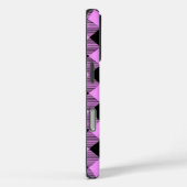 Zwart en koraal geruit Case-Mate iPhone case (Achterkant / Rechts)