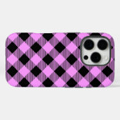 Zwart en koraal geruit Case-Mate iPhone case (Achterkant (horizontaal))