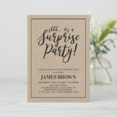 Zwart en Kraft | Pensioneringspartij voor moderne  Kaart (Staand voorkant)