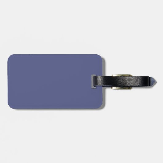 Zwart en landblauw Bagagelabel (Achterkant horizontaal)