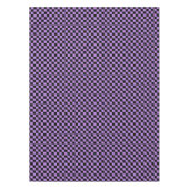 Zwart en lavendel paars geruit tafelkleed (Voorkant)