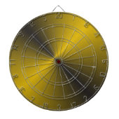 Zwart en levendig goud dartbord (Voorkant)