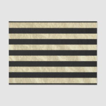 Zwart en licht Golden Stripe Folie Look